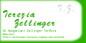 terezia zellinger business card